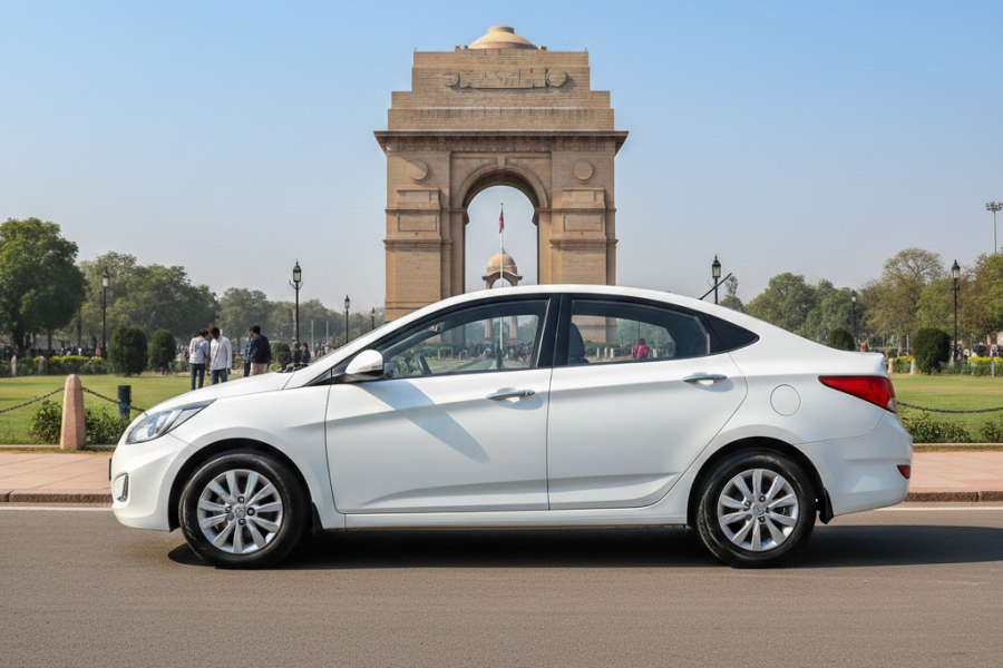 Hyundai Verna Self Car Drive Rental in Delhi/NCR | CNG Sedan
